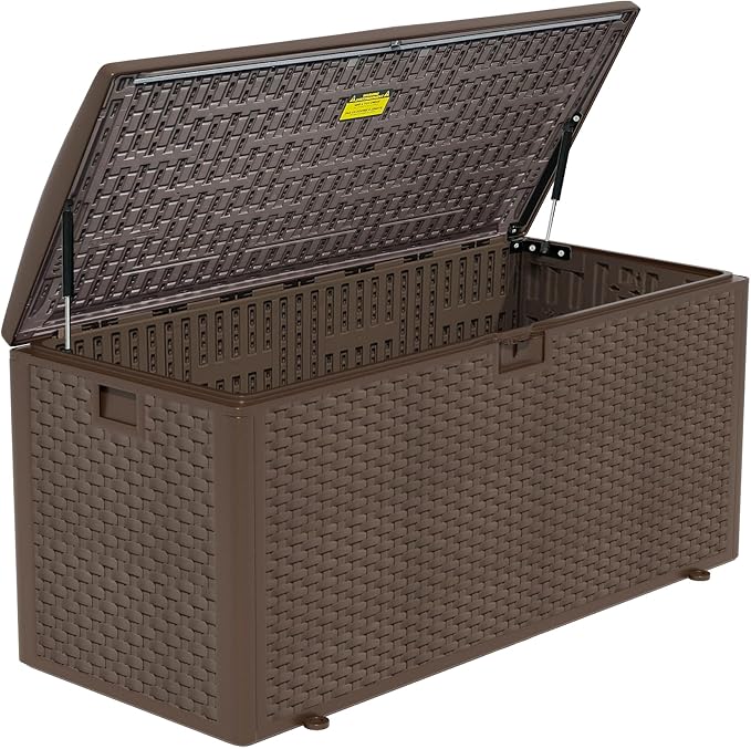 180 Pro Gallon Waterproof Outdoor Storage Bin Resin Deck Box by Decksplore%E2%80%94BuiltforOutdoor