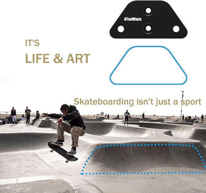 Skateboard Wall Mount Display-Aluminum Ramp Shape Skateboard Deck Wall Mount - Image 6
