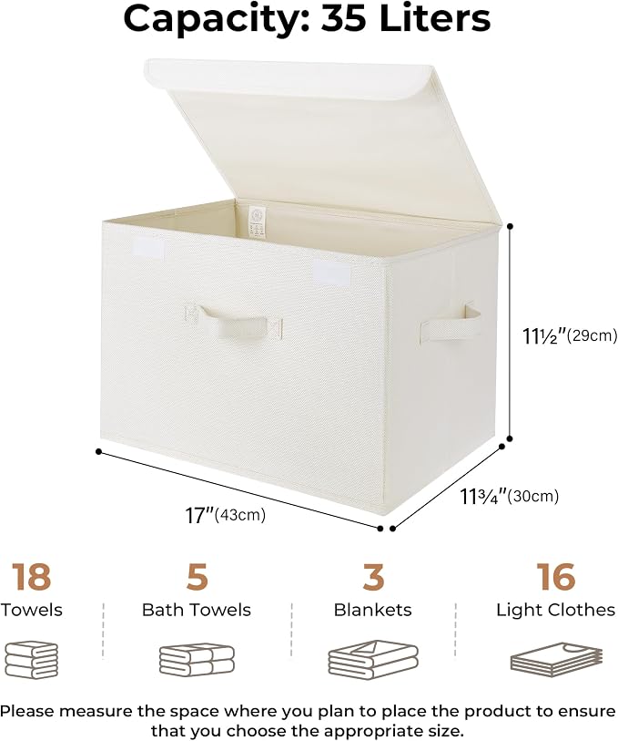 GRANNY SAYS Storage Boxes with Lids, Large Storage Bins with Lids, Decorative - Image 5