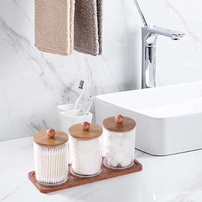 Tbestmax Qtip Holder with Vanity Tray - Image 7