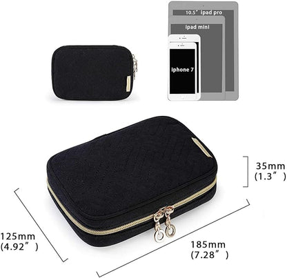 BAGSMART Travel Jewelry Organizer Case Small Jewelry Roll - Image 5