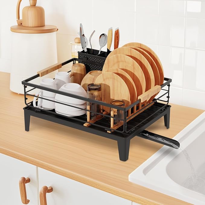JYPS Dish Drying Rack for Kitchen Counter Decor - Image 8