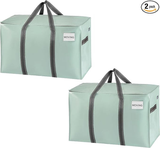 VENO 2 Pack Moving Bags and Large Christmas Storage Bins by Veno