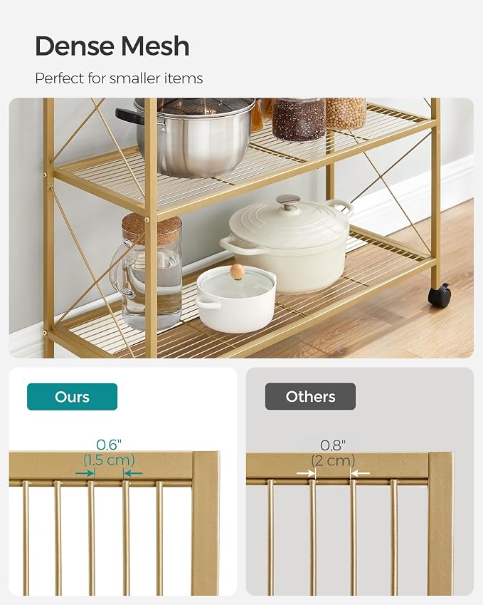 SONGMICS 3-Tier Metal Storage Rack - Image 6