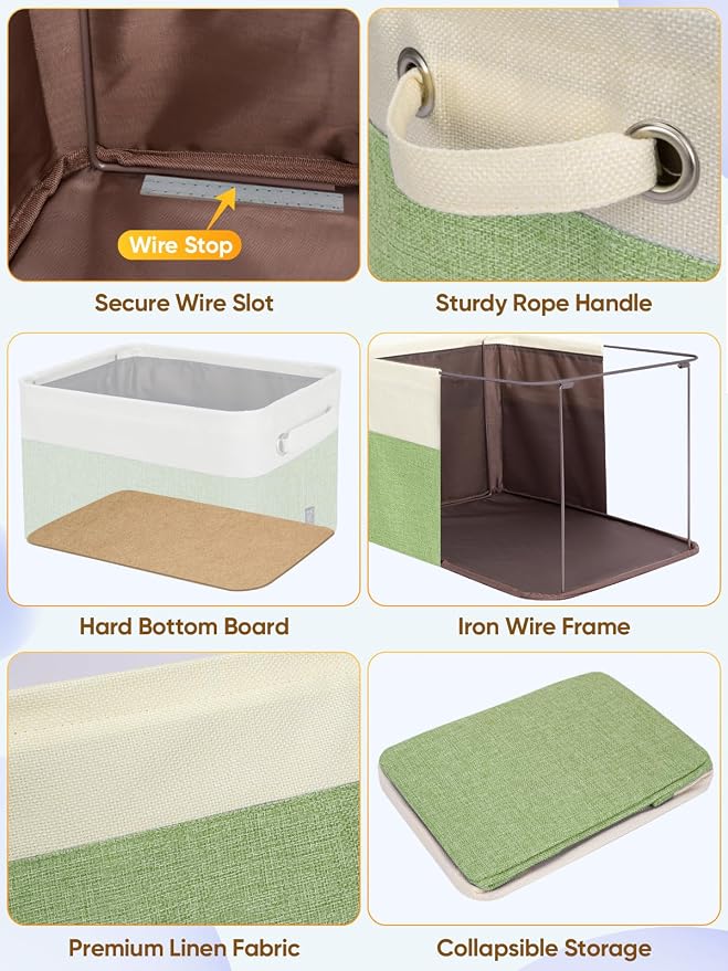 BALEINE 1 Pack Fabric Storage Bins - Image 6