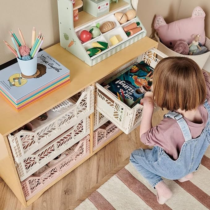 Collapsible Storage Box, Foldable Crate Organizer Bin - Image 4