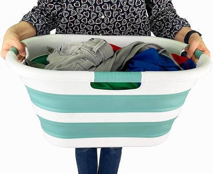 SAMMART 40L Collapsible Plastic Laundry Basket - Image 5