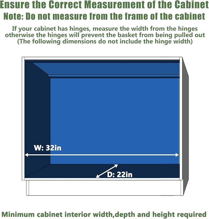 LOVMOR Pull Out Cabinet Organizer 28½" W x 21½" D, Kitchen Cabinet Pull Out - Image 4