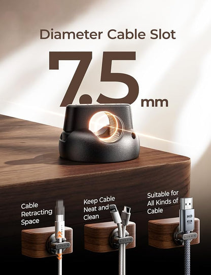 12-Pack Magnetic Cable Clips Cord Holder, LISEN Office Desk Organizers and - Image 6