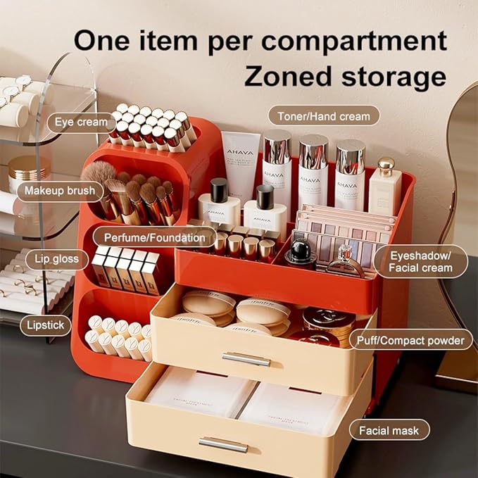 Makeup Organizer with Drawers, Large Capacity Countertop Organizer - Image 5