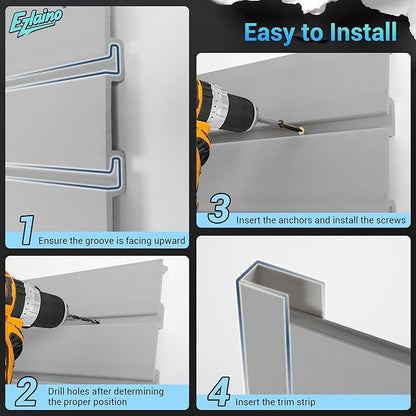Ezlaino 4x4ft PVC Slat Wall Paneling - Image 5