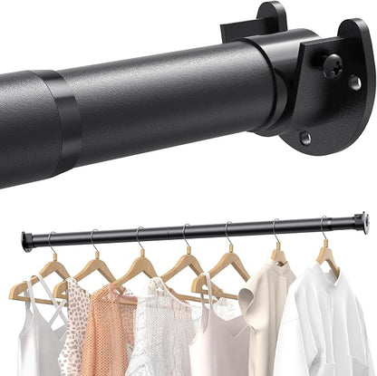 Closet Rods for Hanging Clothes, 17 to 159 Inches Stepless Adjustable Metal by Supforce