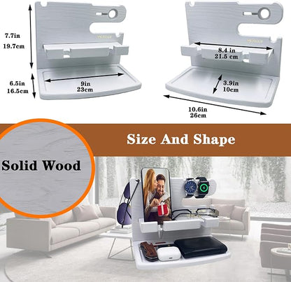 Gifts for Women Girlfriend Him Men Dad Husband Boyfriend Nightstand Organizer - Image 3