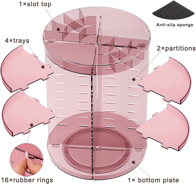 360 Rotating Makeup Organizer - Image 8