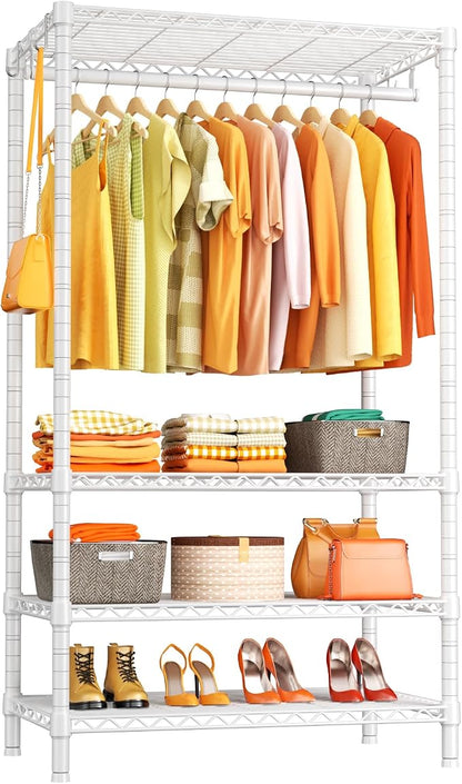 Ulif H4 Portable Closets, 4-Tier Metal Clothes Garment Rack by Ulif