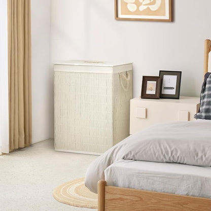Laundry Hamper with Lid, 52.8 Gallon Large Laundry Basket 2 Removable Liner Bags - Image 6