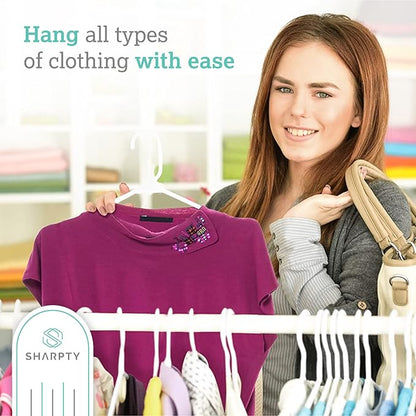 Sharpty - Plastic Hangers - Adult Clothes Hangers - T-Shirt, Coat Hangers & - Image 2
