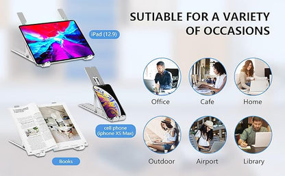 Laptop Stand, Adjustable Aluminum Foldable Portable Holder, Upgrade Whole - Image 4