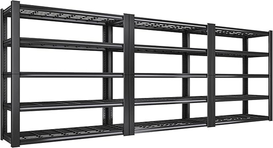 REIBII 3010LBS Storage Shelves 72" H Garage Shelving Heavy Duty Metal Shelving by REIBII