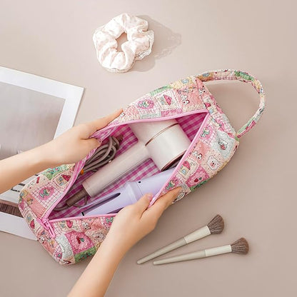 Quilted Hair Tools Travel Bag，Hair Styling Accessories Storage Case - Image 6
