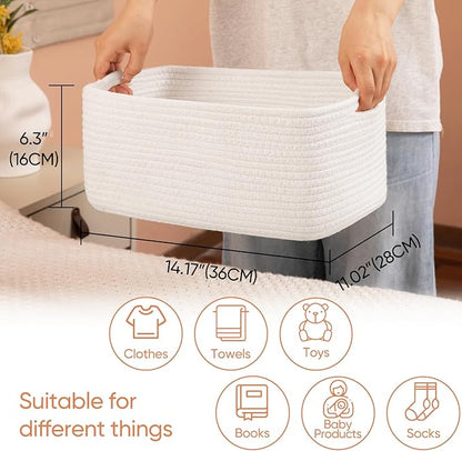 OIAHOMY 4 Pack 14.17*11.02*6.3IN Storage Baskets - Image 2