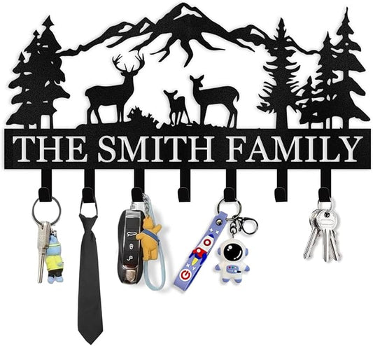 Personalized Key Holder for Wall by Dyoart