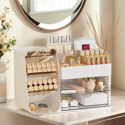 Makeup Organizer with 2 M Drawers & Brush Holders - Image 6