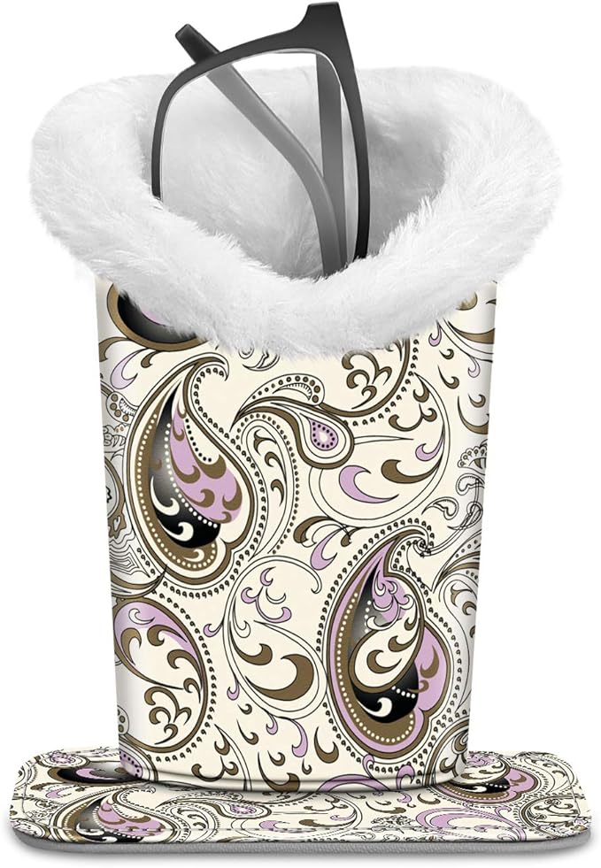 Fintie Plush Lined Eyeglasses Holder, Glasses Stand Case, Anti-scratch Glasses by Fintie