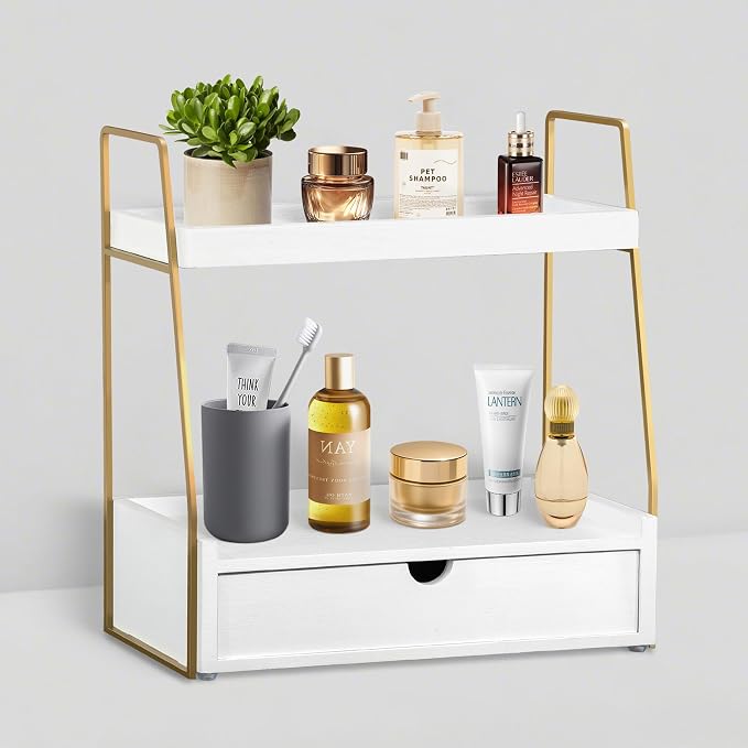2-Tier Bathroom Organizer Countertop by dreampossible