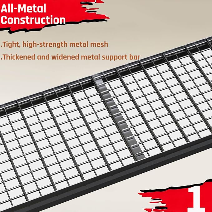 68" Wide Heavy Duty Garage Shelving Units, 5-Tier Deep Storage Shelves - Image 5