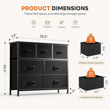Sweetcrispy 7 Drawer Dresser - Image 3