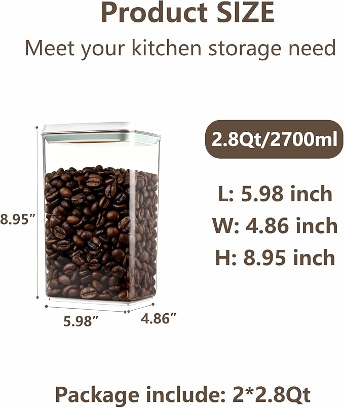 Pop Food Storage Containers Set Large Airtight Food Storage Containers - Image 5