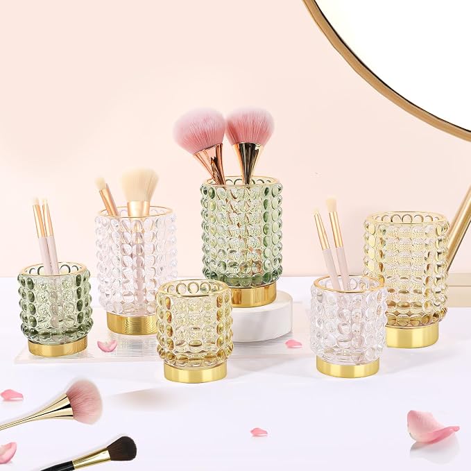 DASITON Makeup Brush Holder Organizer, Crystal Cosmetic Make Up Brush Holder - Image 3
