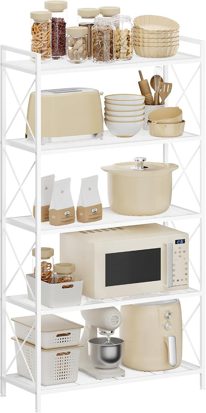 SONGMICS 5-Tier Metal Storage Rack, Shelving Unit by SONGMICSbySONGMICSHOME