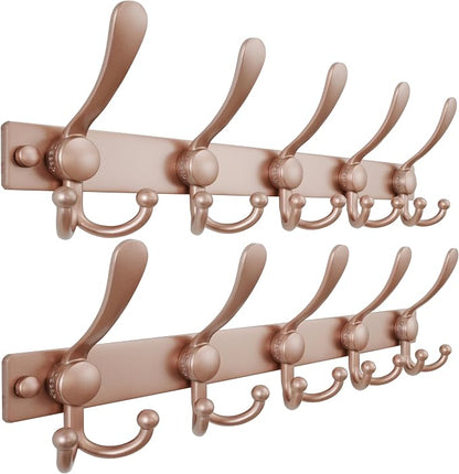 Dseap Coat Rack Wall Mount 2.0 Pro: Heavy Duty 300% Thicker, Stainless Steel by Dseap