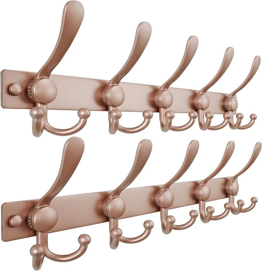 Dseap Coat Rack Wall Mount 2.0 Pro: Heavy Duty 300% Thicker, Stainless Steel by Dseap