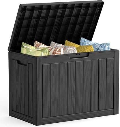 Mars Villa 45 Gallon Outdoor Storage Box, Resin Deck Box Waterproof, Storage by MarsVilla