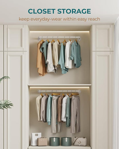 OROPY Industrial Pipe Clothes Rack Wall Mounted Set of 2, 38.4 inches Heavy - Image 8