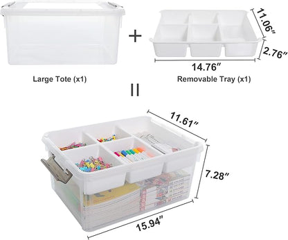 Citylife 17 QT Plastic Storage Box - Image 9