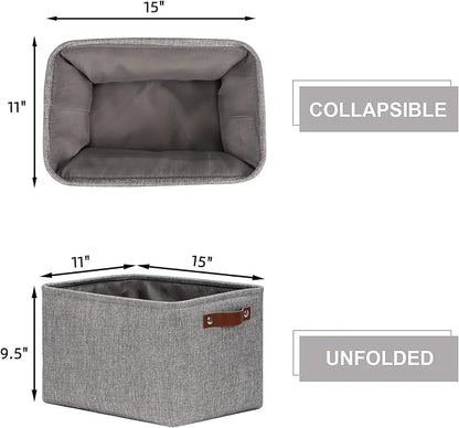 HNZIGE Storage Basket Bins Large Collapsible Storage baskets - Image 5