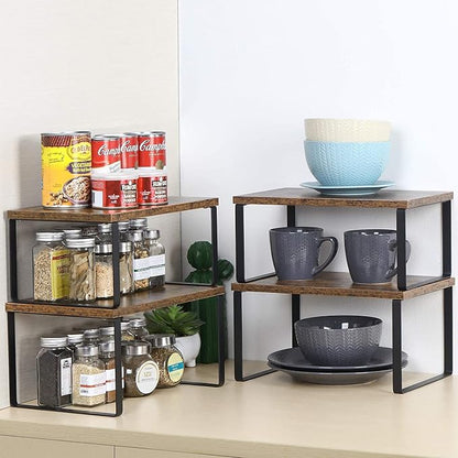 NEX Kitchen Cabinet and Counter Shelf Organizer, Shelf Riser - Image 4