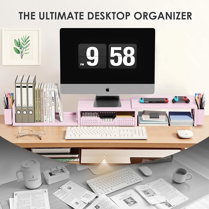 OPNICE Pink Desk Organizers and Accessories - Image 5