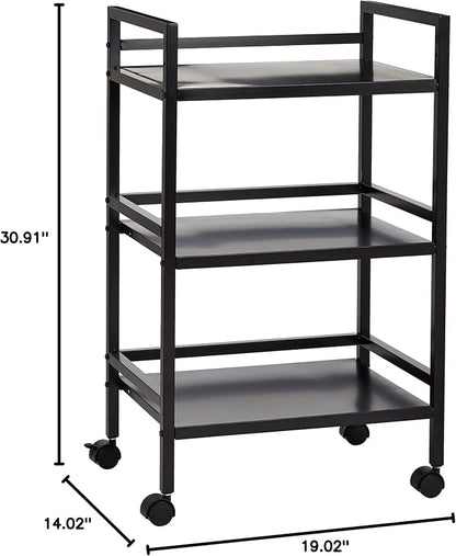 Amazon Basics 3-Tier Metal Rolling Cart - Image 8