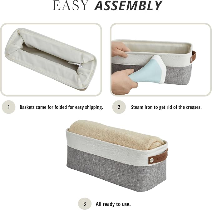 DECOMOMO Narrow Storage Bins Small Baskets - Image 8