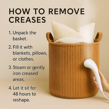 PUTSKA Blanket Basket – Round Storage - Image 6