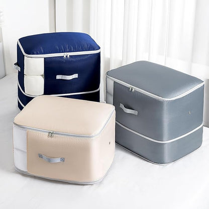Comforter Storage Bag - 130L Large Capacity Blanket Storage Bags 3-Layer Ultra - Image 7