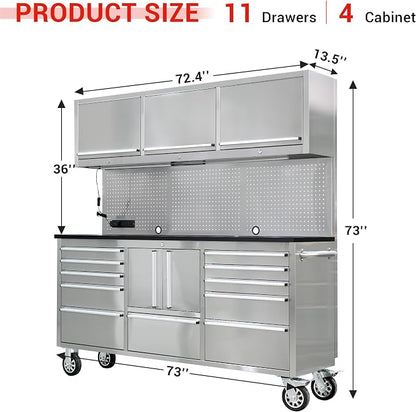 CT Copper Tailor 72-Inch Rolling Tool Chest - Image 6