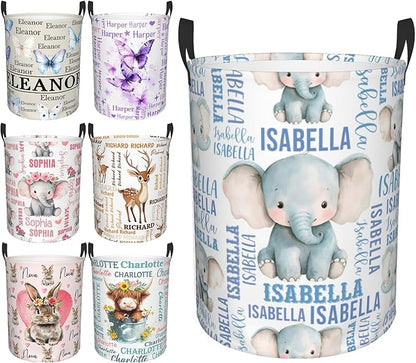 Custom Name Laundry Hamper, Personalized Laundry Baskets by PersonalizedGift