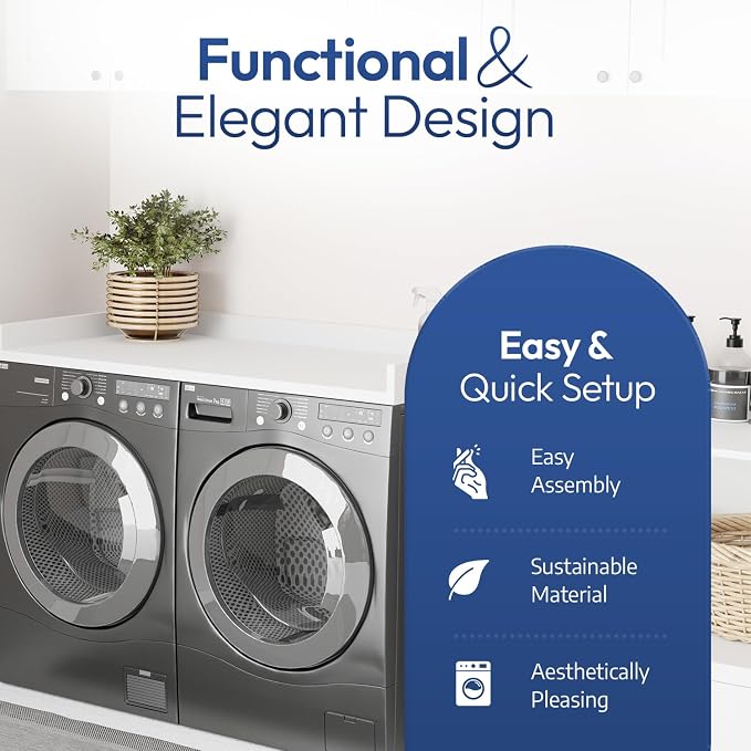 OfficeSimpli Large Washer Dryer Countertop 30 x 58 - Image 6