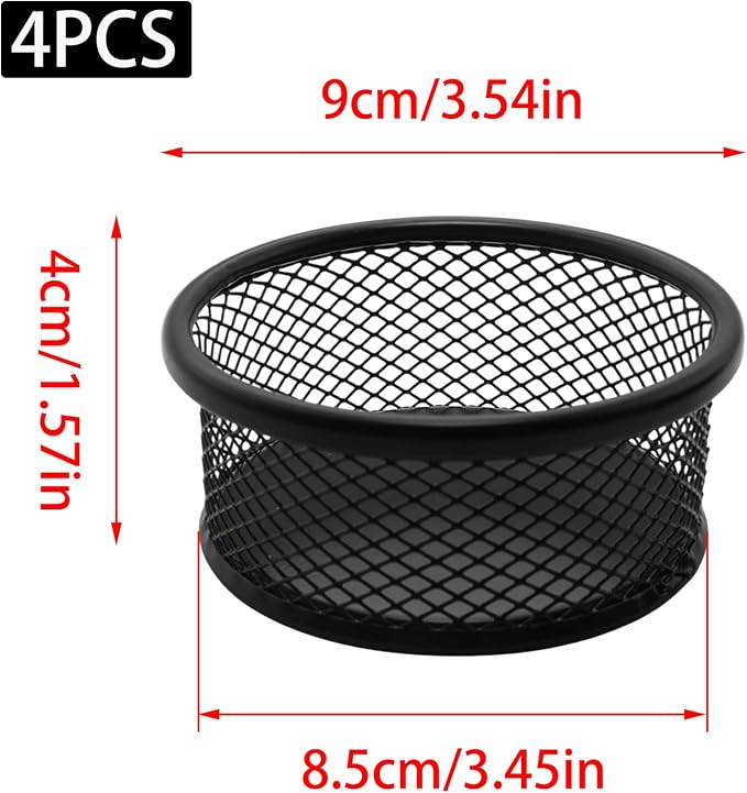 2 Pack Mesh Paper Clip Holder, Paperclip Holder - Image 2